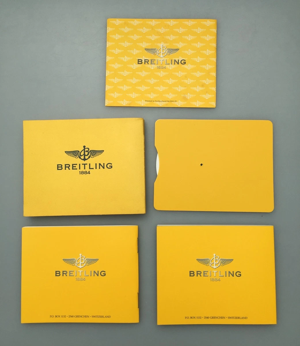 Breitling Navitimer Montbrillant 1903 instrucciones calculadora K35330 papeles