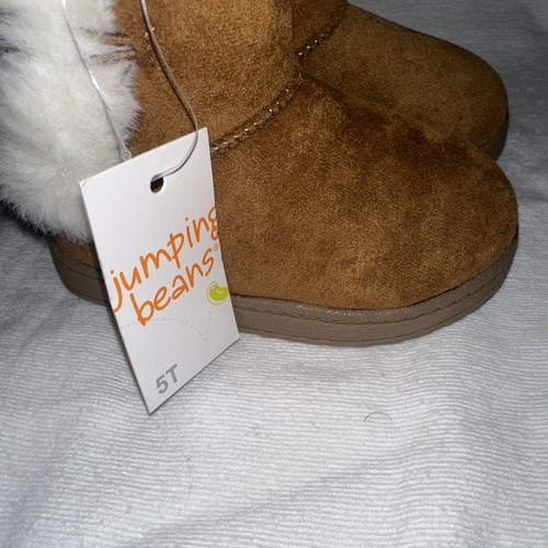 Neu Kleinkind Mädchen Jumping Beans Noraa Stiefel Größe 5T Kastanie - Bild 4 von 11