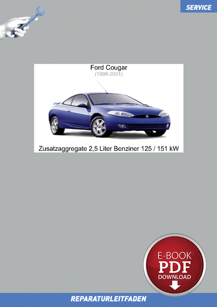 PDF Ford Cougar (98-01) Reparaturleitfaden Zusatzaggregate 2,5 L Benziner-image