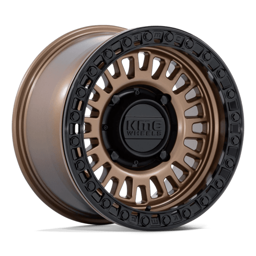 KMC KS242 Aztec Beadlock Matte Bronze Matte Black Rg Rim 15x7, 5x114.3/5x4.5, 38 - Picture 1 of 3