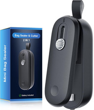 ODSD Mini Folienschweißgerät, 2 in 1 Bag Sealer Mit Cutter Versiegelungsmaschine