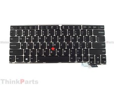 New/Orig Lenovo ThinkPad 13 Gen 2 20J1 20J2 US Keyboard Backlit Silver 01EN887