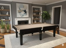  9ft  Contemporary Snooker table in Satin Black Finish