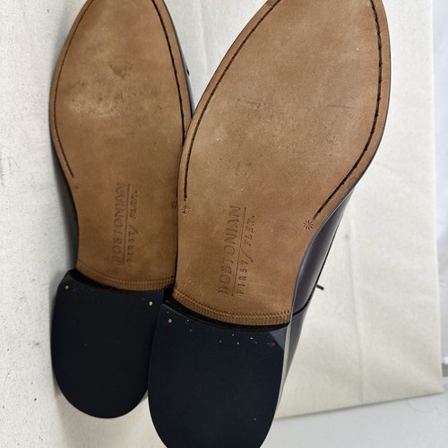 New Bostonian Mens Burgundy Leather Cap toe Dress Shoe 20398 Size 11.5 - Picture 7 of 22