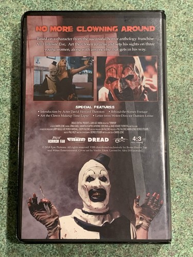 Terrifier 1 2 3 Collector's Edition VHS Brand New Damien Leone’s Witter Complete - Picture 14 of 16