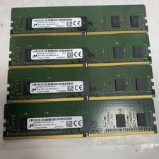 32GB 4x8GB Micron PC4 DDR4 2666V ECC Server RAM MTA9ASF1G72PZ-2G6J1QI