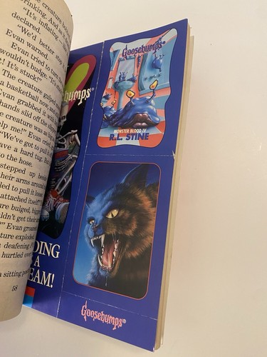 🔥Goosebumps #62 Monster Blood IV 1st Print w/ Cards & Bookmark Attached 4 Good! - Picture 3 of 9