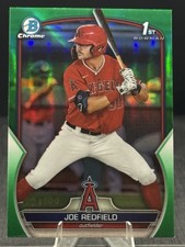 2023 Bowman Draft Chrome Green Refractor #BDC-122 Joe Redfield 1st /99 Angels
