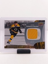 2017-18 Upper Deck Rookie Materials #RM-JF Jakob Forsbacka-Karlsson RC