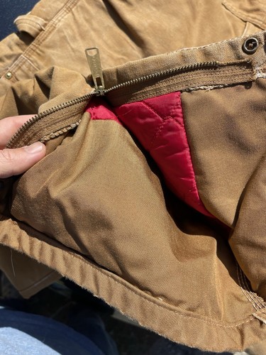 VINTAGE Carhartt 34x34 Brown Bib Overall Biberall Cotton RN 14806 R01 - Picture 8 of 9