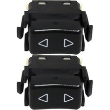 Window Switch Set For 1985-91 Porsche 944 Front Driver And Passenger Side Black Window Switch Set For 1985-91 Porsche 944 Front Driver And Passenger Side Black
