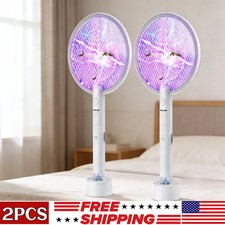 Electric Fly Swatter Mosquito Killer Lamp with 3000V Indoor Outdoor 2 Pack