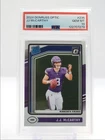 J.J. MCCARTHY 2024 DONRUSS OPTIC RATED ROOKIE VIKINGS GEM RC PSA 10 Q2283