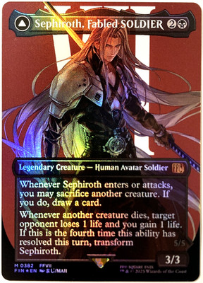 マジック：ザ・ギャザリング [BGS8.5] Sephiroth, Fabled SOLDIER foil MTG FOIL Sephiroth, Fabled SOLDIER No.317 Full Art Japanese | eBay