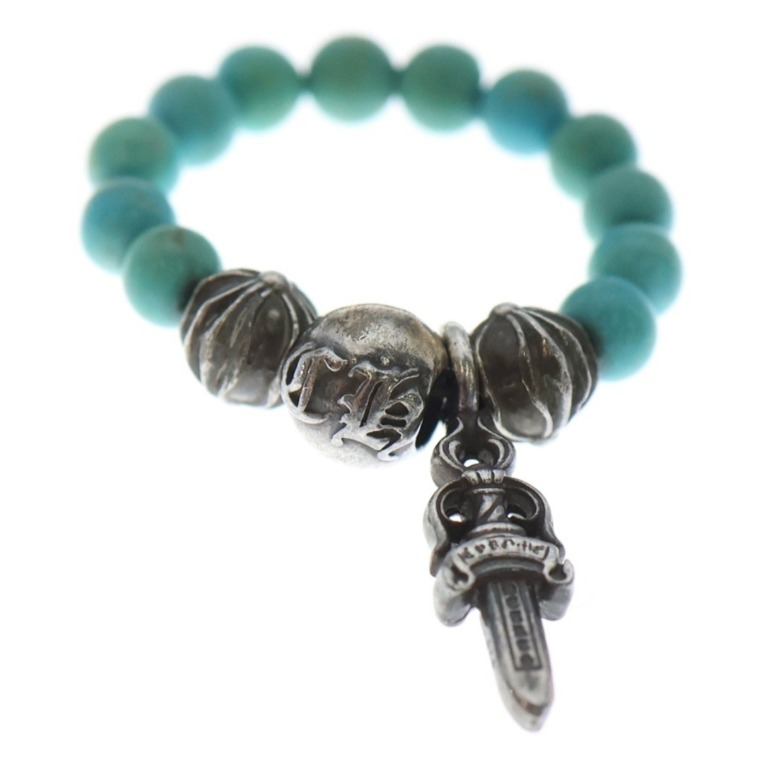 Chrome Hearts BEAD RING STACK DAGGER TURQUOISE SI… - image 4