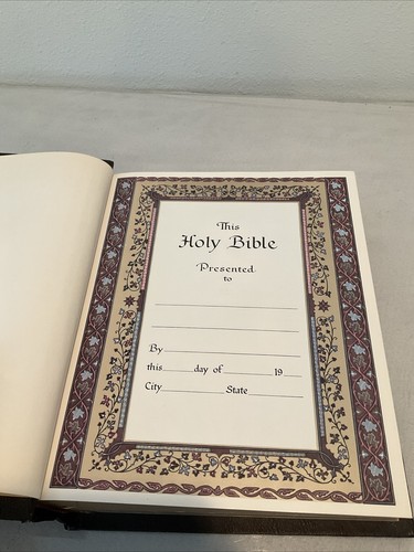 Vintage Holy Bible Family Record Edition 1970 Red Letter King James Version Big - Picture 6 of 9