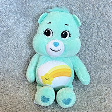 Care Bears Wish Bear Plush 9  Aqua Blue Stuffed Animal Toy Shooting Star