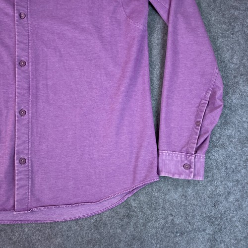 Lululemon Camicia Uomo Viola Media Bottoni Manica Lunga Abito Commissione - Foto 5 di 11