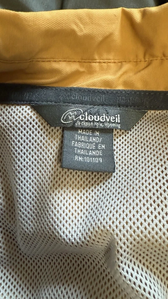 Camisa Cloudveil Para Hombres Manga Larga Ventilada Mostaza XXL Perla A Presión Jackson Agujero Pez Foto 2 de 4