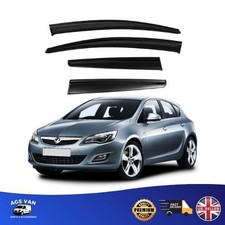 Wind Deflector for Vauxhall Astra J MK6 Hatchback 2009-2015 5 door 4pc Set Black