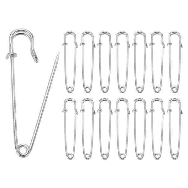 30X Sicherheitsnadeln 57Mm FüR Kleidung Silber-image
