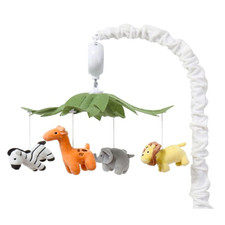 Safari Animals Musical Crib Mobile for Baby Boys  Girls