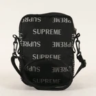 Sac Supreme / Logo Réfléchissant Motif Épaule 3M Répétition Noir