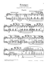 Claude Debussy Estampes Piano Solo