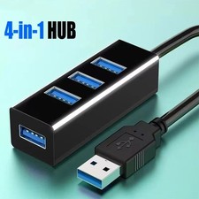 High Speed 4 Port USB HUB 2.0 Multi Splitter Expansion Desktop PC Laptop Adapter