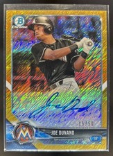 2018 Bowman Chrome Joe Dunand Auto Gold Shimmer /50 #BCPA-JD Marlins