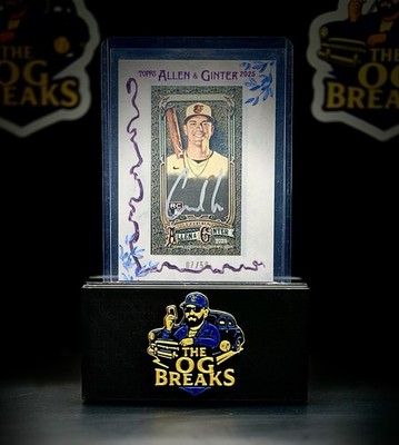2025 Topps Allen & Ginter X Coby Mayo #MA-CMA Mini-Framed Auto RC # d 1/50