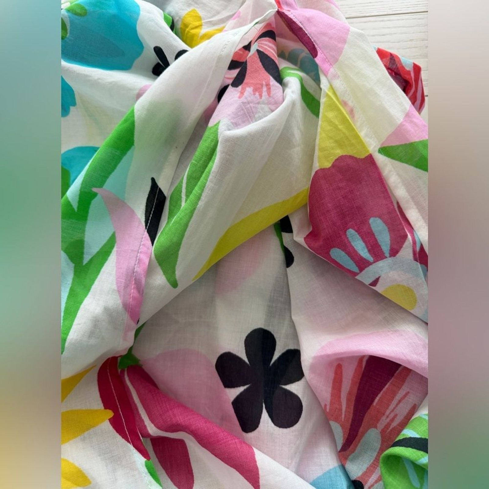 Kate Spade New York V Neck Floral Caftan Size XS NWT thumbnail 10