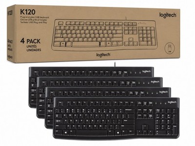 Corded Keyboard, K120 4 Pack
