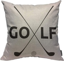 Mugod Golf Pattern Decoration Throw Pillow Cushion Covers Golf Symbol Print Funn