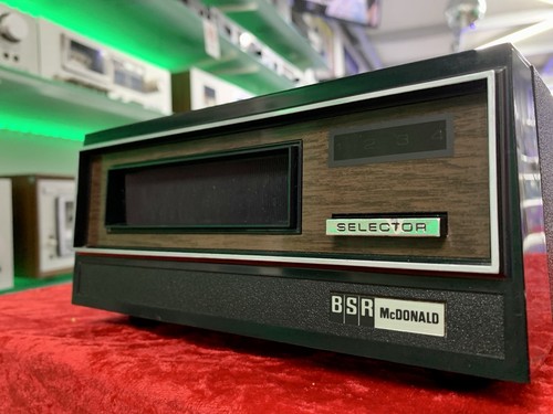 BSR McDONALD TD 8S Stereo 8-Track Playback Deck Vintage Work Perfect Good Look - Imagen 3 de 8