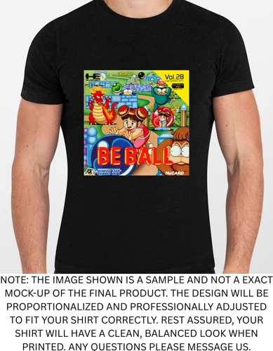 Be Ball (Chew Man Fu) (Japan) PC Engine Graphic T Shirt Men or Women NEW