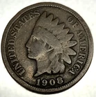 1908 Indian Head Cent Penny Good Condition 1c US Coin - 2624