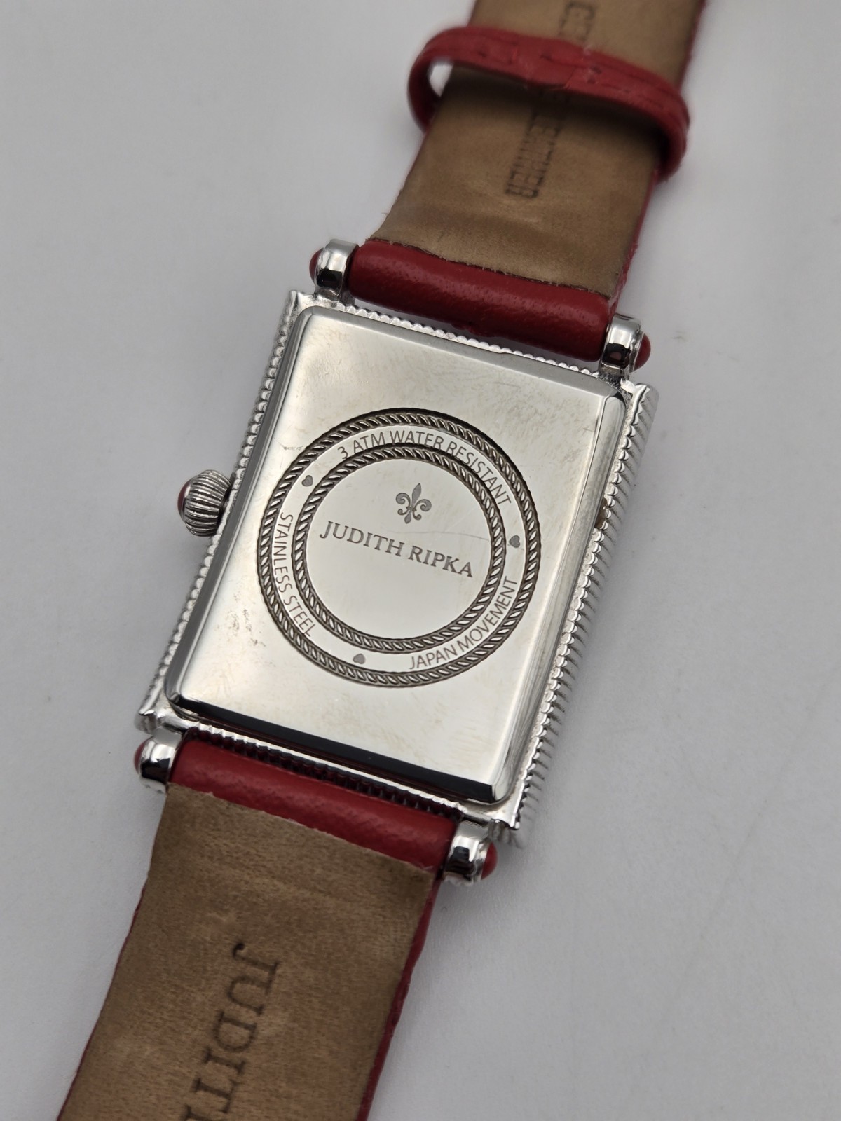 Judith Ripka Rectangular Stainless Steel Watch Re… - image 5