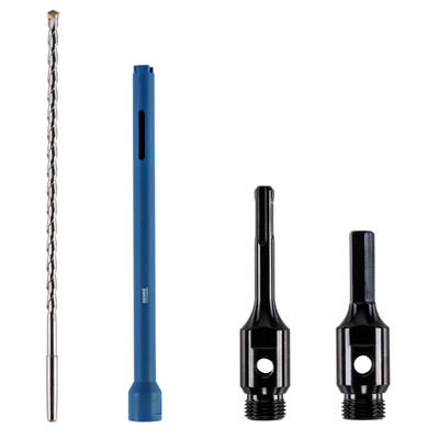 28 mm x 300 mm Diamant Kernbohrer Set mit SDS & Sechskant Adapter + Zentrierbohrer