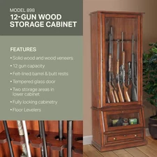 5.81 Cu. Ft. 12 Gun Slanted Base Cabinet