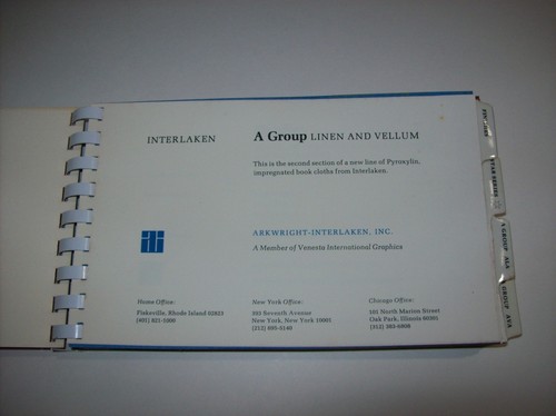 Vintage LINEN VELLUM Book Cloths Sample Book, Cloth Book Covers SAMPLE BOOK - Picture 4 of 17