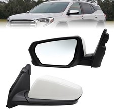 Left Side Mirror Compatible with Equinox/Terrain 2018-2024 5Pins White Driver