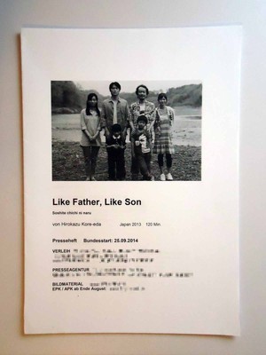 Like Father, Like Son - Hirokazu Kore-Eda - Machiko Ono - Presseheft