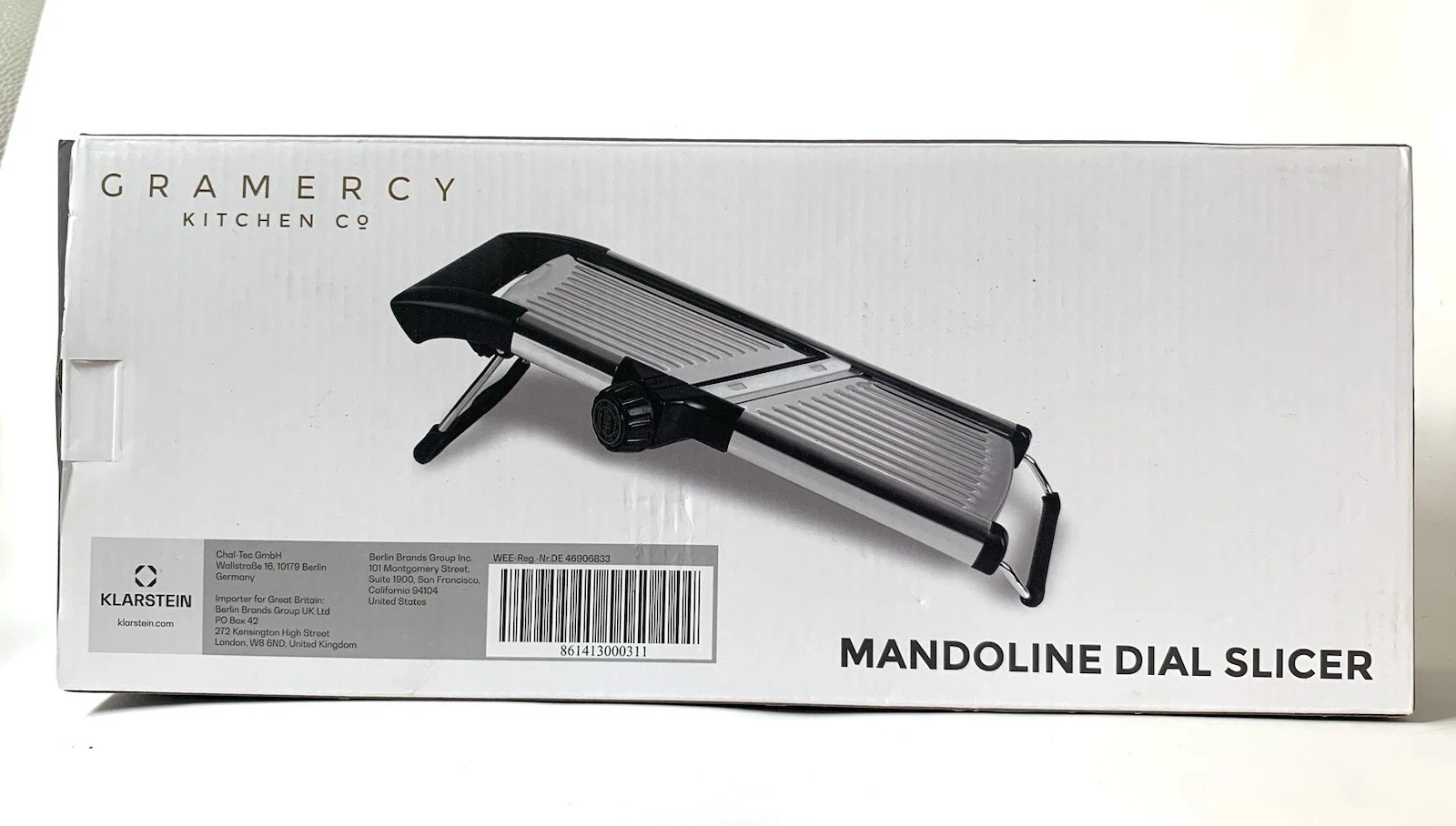Gramercy Kitchen Co. Adjustable Stainless Steel Mandoline Dial Slicer NEW