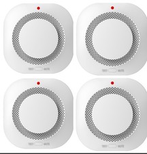 4 Pack Smoke Alaram Fire Protection Home Security System Smoke Alarm