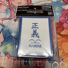 One Piece Official Card Sleeves Marine 70 Pack High Quality Collector's Item