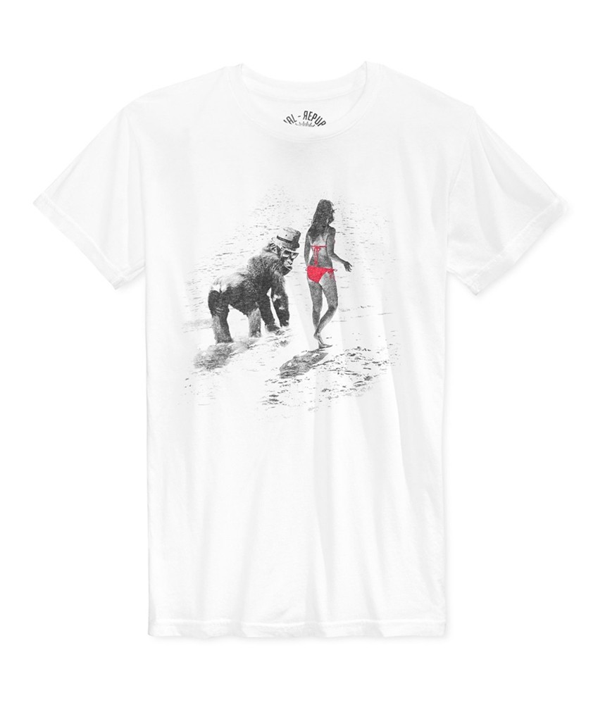 Social Republic Mens On The Beach Graphic T-Shirt