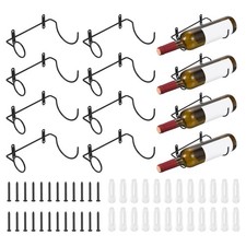 12 Pack Spiral Wine Wall Holder Metal Wine Bottle Display Holder Storage Shelf