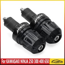 Handlebar Balanced Plug Slider Bar End Cap For KAWASAKI NINJA 250 300 400 650