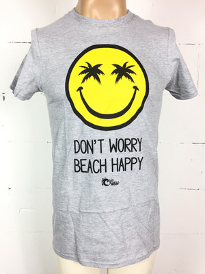 Cressi Herren Don't Worry Beach Happy T-Shirt Sommershirt, Grau, S